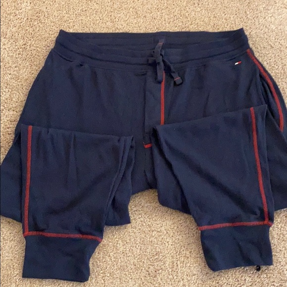 NWOT Tommy Hilfiger red/blue lounge set - Picture 3 of 7